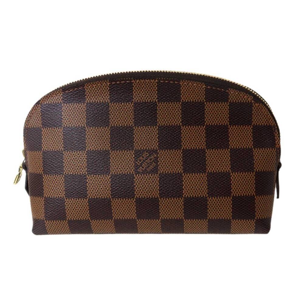 LOUIS VUITTON Authentic Brown Damier Pochette Pouch